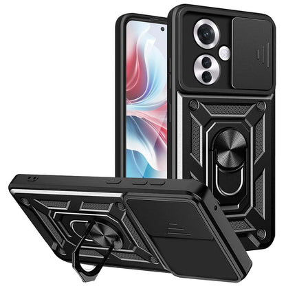 Hülle für Oppo Reno11 F, Techsuit, CamShield, Schwarz