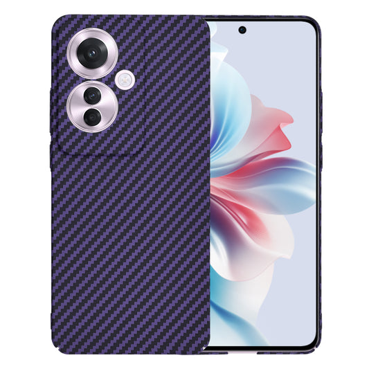 Case for Oppo Reno11 F, Techsuit, Carbonite FiberShell, Purple
