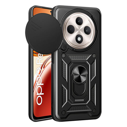 Hülle für Oppo Reno12 FS 5G / Reno12 FS 4G / Reno12 F 4G / Reno12 F, Techsuit, CamShield, Schwarz