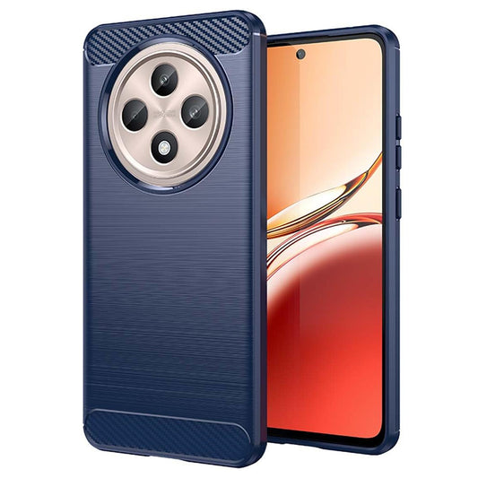 Hülle für Oppo Reno12 FS 5G / Reno12 FS 4G / Reno12 F 4G / Reno12 F, Techsuit, Carbon, Blau