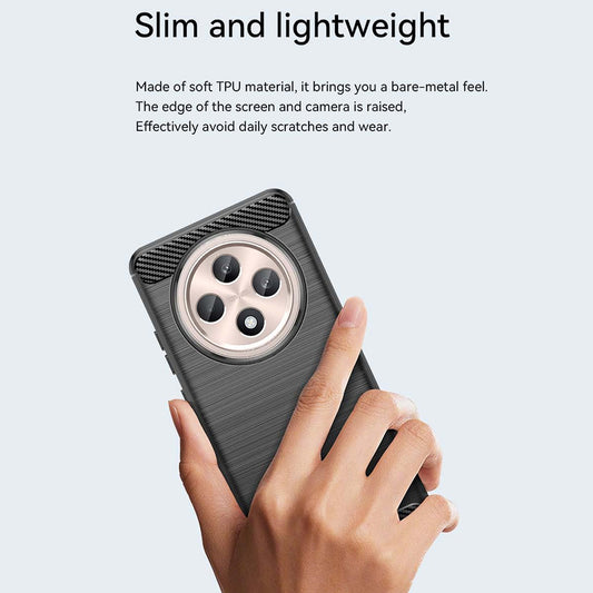 Hülle für Oppo Reno12 FS 5G / Reno12 FS 4G / Reno12 F 4G / Reno12 F, Techsuit, Carbon, Blau