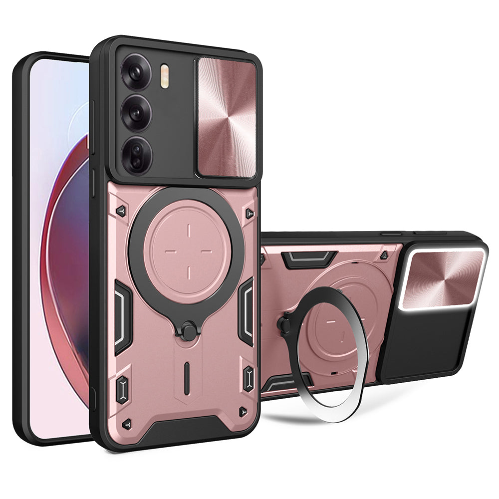Hülle für Oppo Reno12 Pro, Techsuit, CamGuard Pro, Rosa
