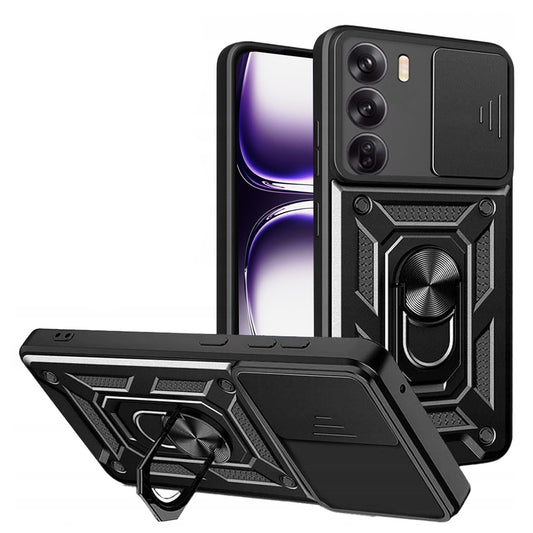 Hülle für Oppo Reno12, Techsuit, CamShield, Schwarz