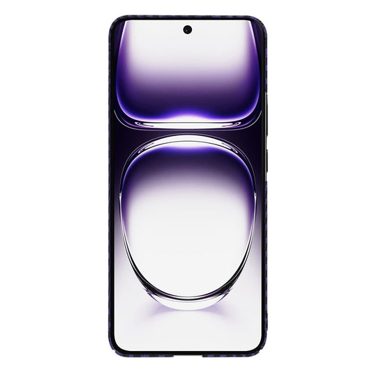 Hülle für Oppo Reno12, Techsuit, Carbonite FiberShell, Lila