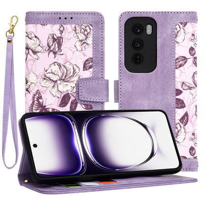 Case for Oppo Reno12, Techsuit, FlipCraft, Purple