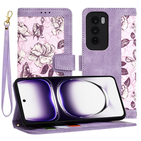 Hülle für Oppo Reno12, Techsuit, FlipCraft, Lila