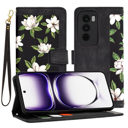 Hülle für Oppo Reno12, Techsuit, FlipCraft, Schwarz