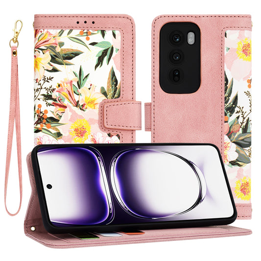 Hülle für Oppo Reno12, Techsuit, FlipCraft, Rosa