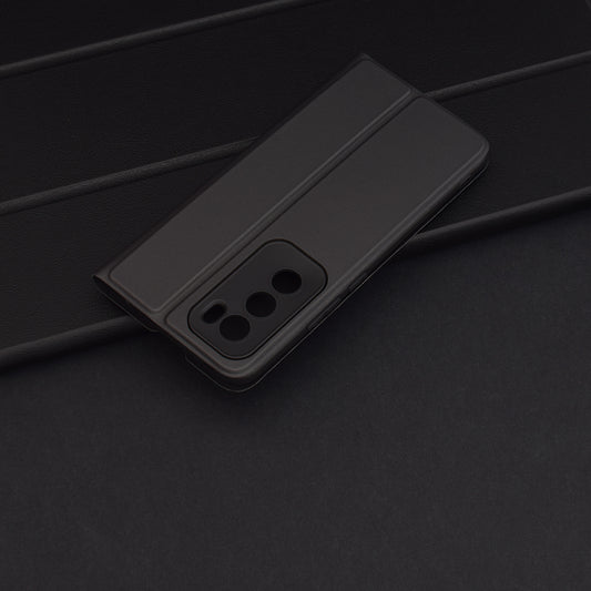 Case for Oppo Reno12, Techsuit, Magskin Book, Black