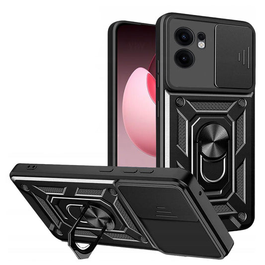 Hülle für Oppo Reno13 FS 5G / Reno13 F 4G / Reno13 F, Techsuit, CamShield, Schwarz