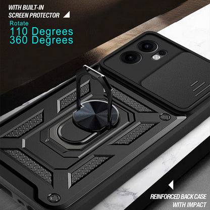 Case for Oppo Reno13 FS 5G / Reno13 F 4G / Reno13 F, Techsuit, CamShield, Black
