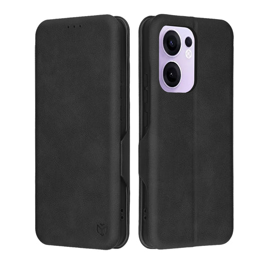 Hülle für Oppo Reno13 FS 5G / Reno13 F 4G / Reno13 F, Techsuit, Safe Wallet Plus, Schwarz