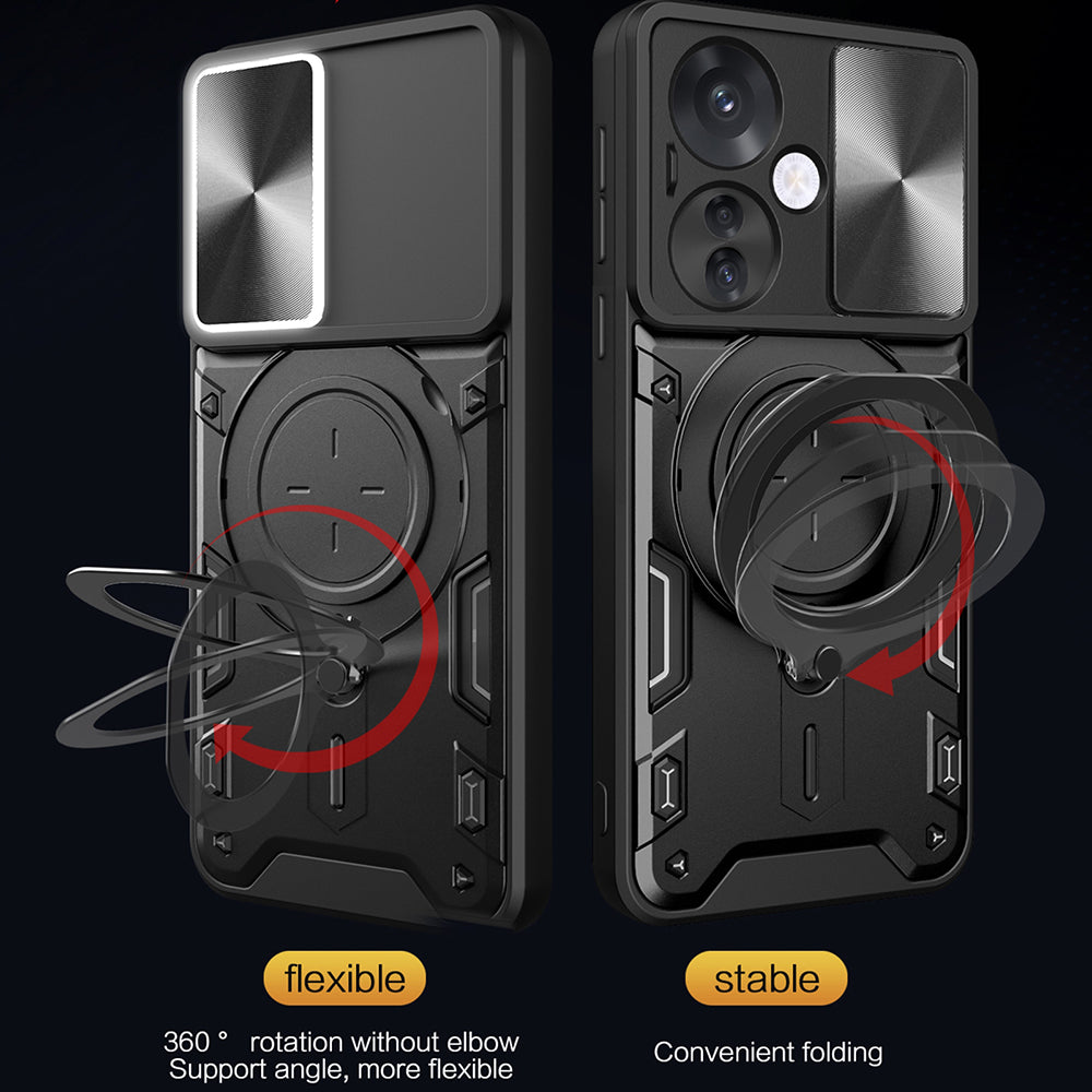 Case for Oppo Reno13 Pro, Techsuit, CamGuard Pro, Black