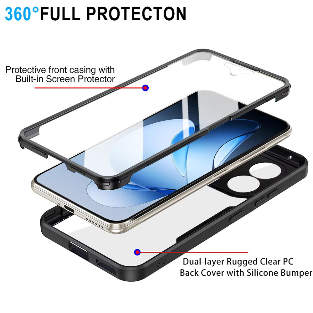 Hülle für Oppo Reno13 Pro, Techsuit, ColorVerse 360, Schwarz