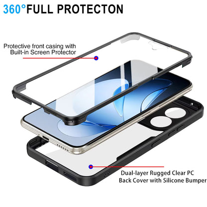 Hülle für Oppo Reno13 Pro, Techsuit, ColorVerse 360, Schwarz