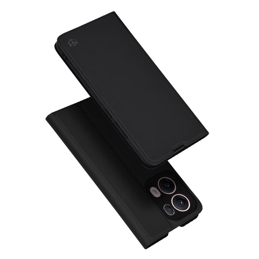 Hülle für Oppo Reno13 Pro, Techsuit, Magskin Book, Schwarz