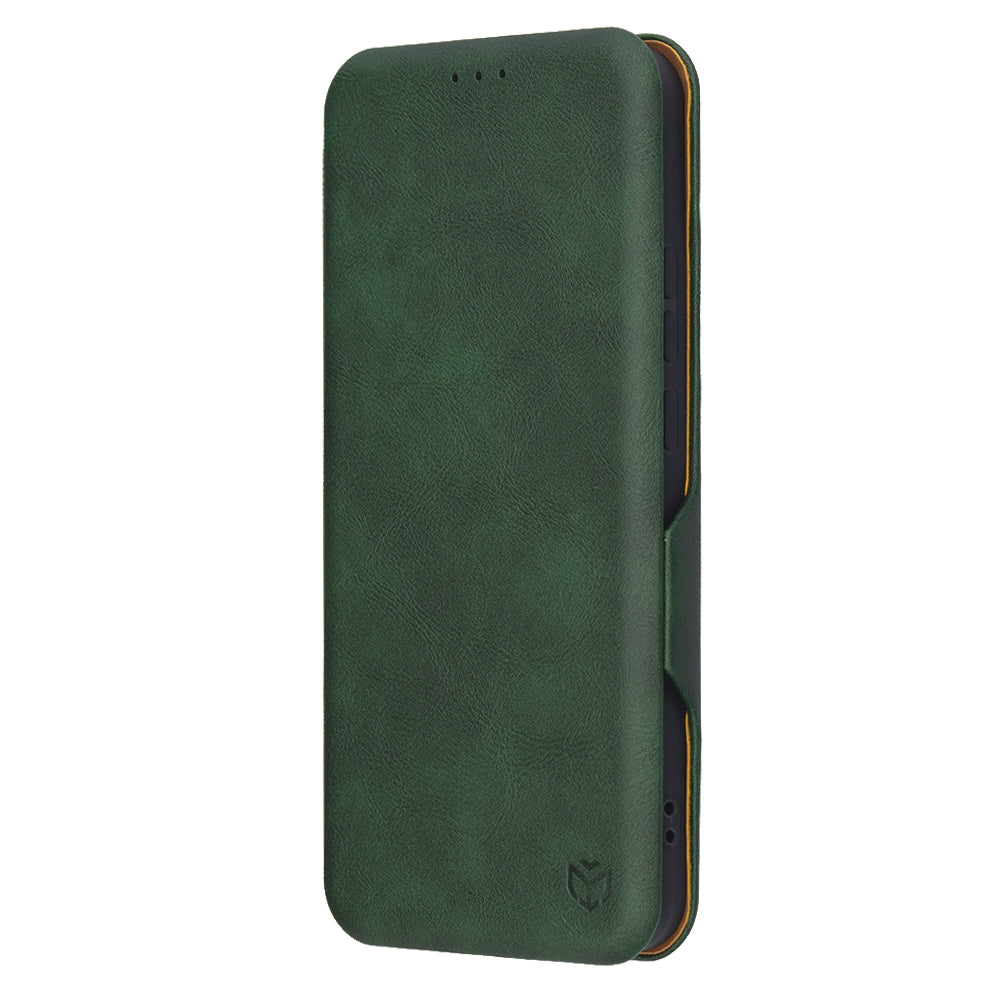 Hülle für Oppo Reno13 Pro, Techsuit, Safe Wallet Plus, Grün