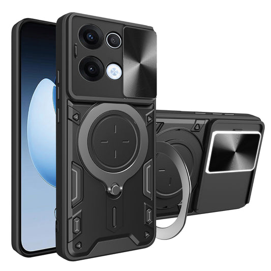 Hülle für Oppo Reno13, Techsuit, CamGuard Pro, Schwarz