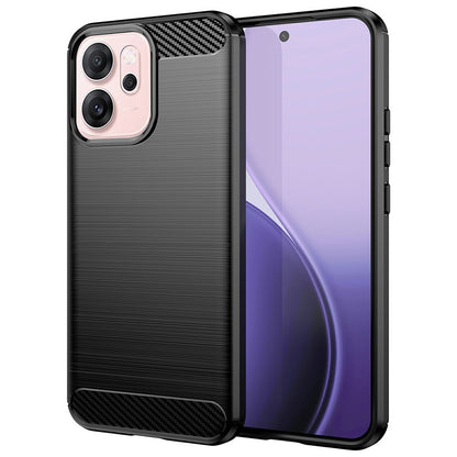 Hülle für Oppo Reno14 F, Techsuit, Carbon, Schwarz