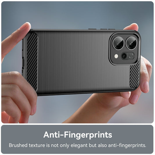 Hülle für Oppo Reno14 F, Techsuit, Carbon, Schwarz