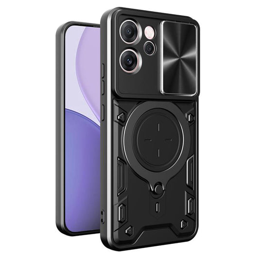 Hülle für Oppo Reno14 FS 5G / Reno14 F, Techsuit, CamGuard Pro, Schwarz
