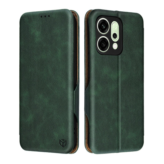 Case for Oppo Reno14, Techsuit, Safe Wallet Plus, Green