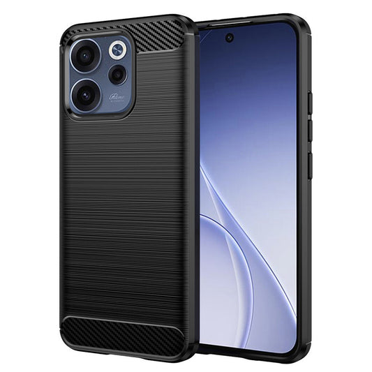 Hülle für Oppo Reno15 FS / Reno15 F, Techsuit, Carbon, Schwarz