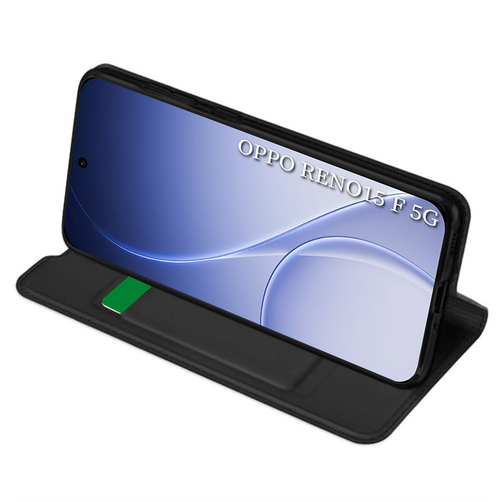 Hülle für Oppo Reno15 FS / Reno15 F, Techsuit, Magskin Book, Schwarz