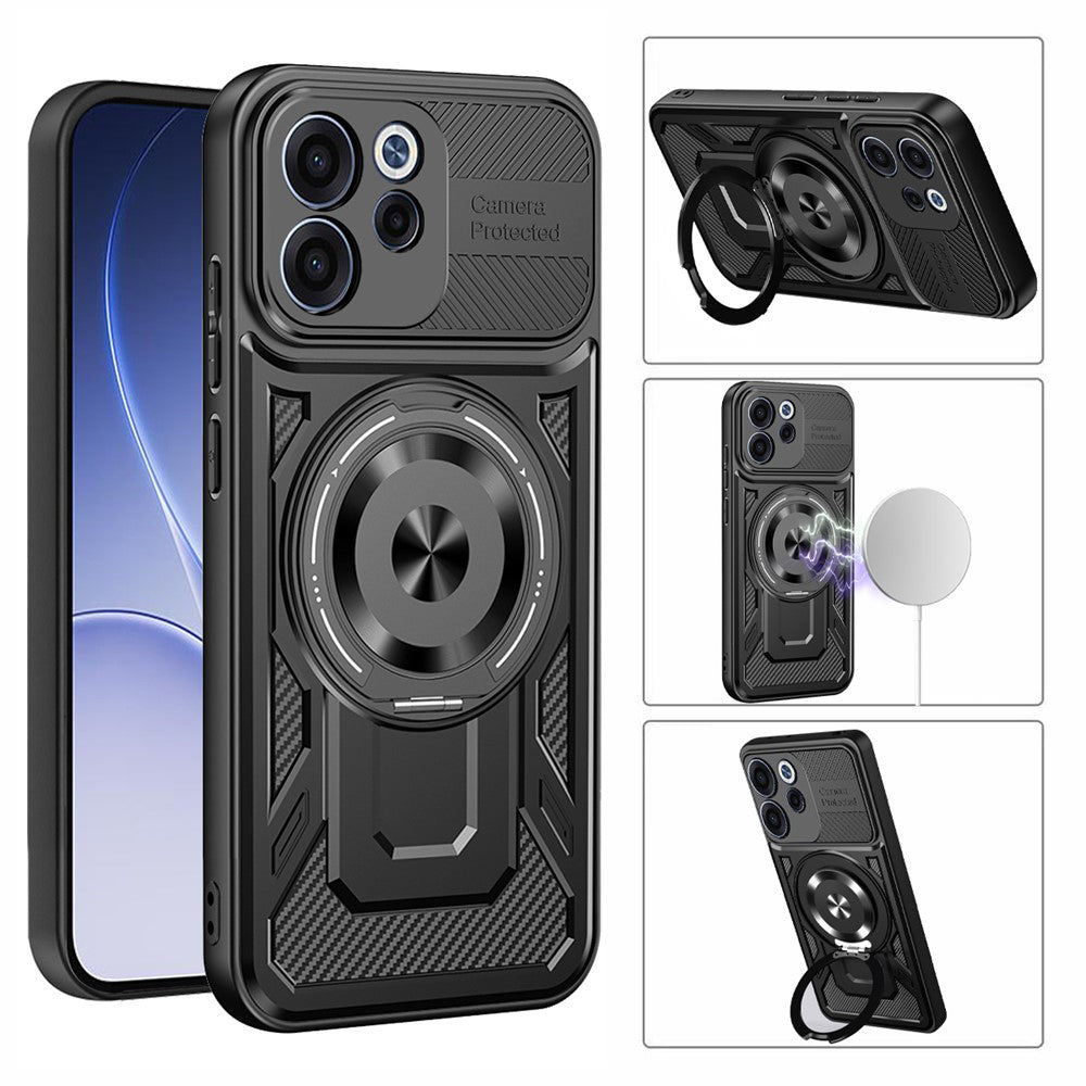 Hülle für Oppo Reno15 FS / Reno15 F, Techsuit, RuggedCam, Grau