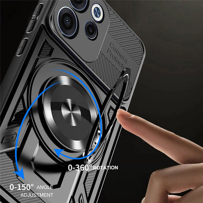 Hülle für Oppo Reno15 FS / Reno15 F, Techsuit, RuggedCam, Grau