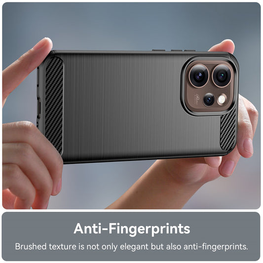 Hülle für Oppo Reno15 Pro Max, Techsuit, Carbon, Schwarz