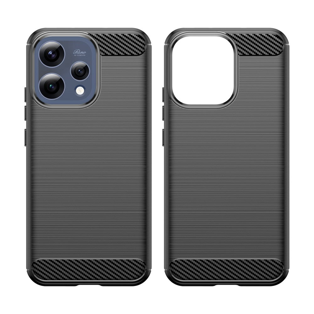 Hülle für Oppo Reno15, Techsuit, Carbon, Schwarz