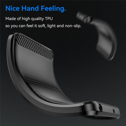 Hülle für Oppo Reno15, Techsuit, Carbon, Schwarz