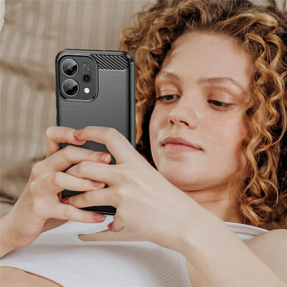 Case for Oppo Reno16 F / Reno16 FS, Techsuit, Carbon, Black