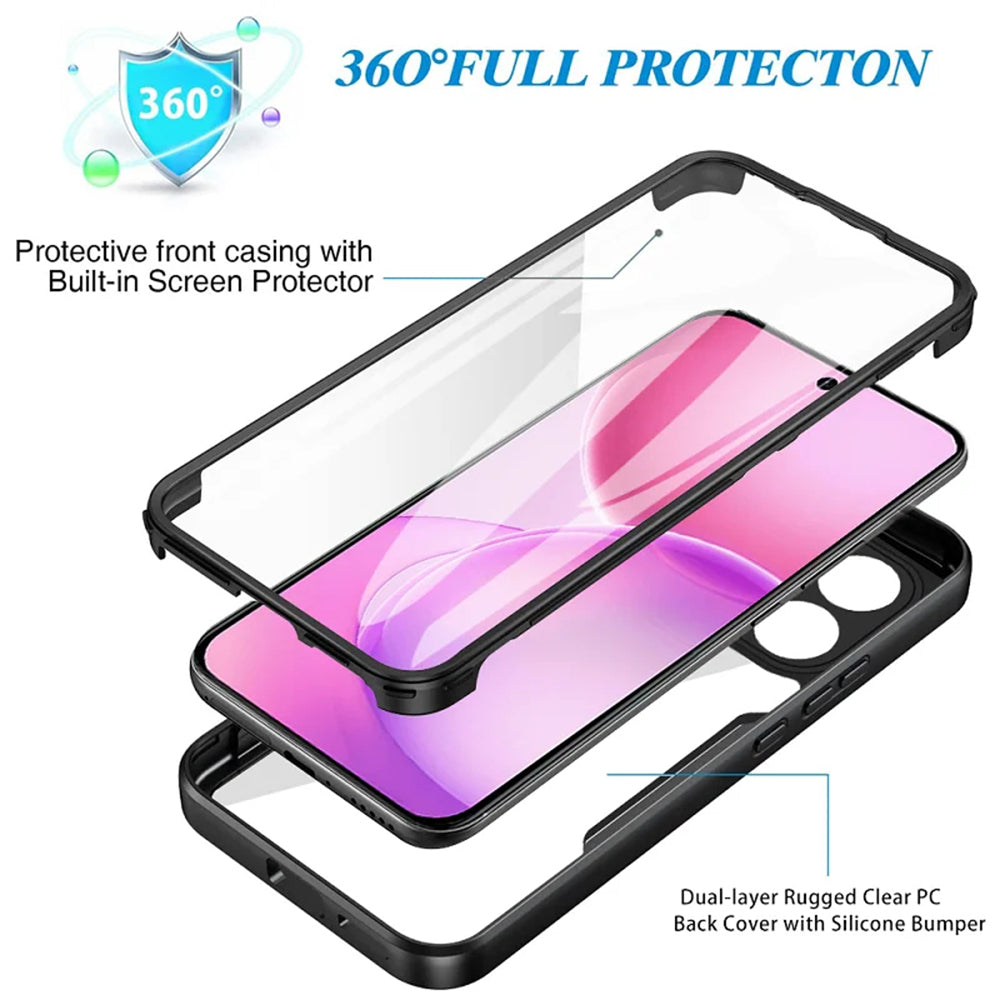 Hülle für Oppo Reno16 F / Reno16 FS, Techsuit, ColorVerse 360, Rosa