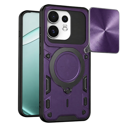 Hülle für Oppo Reno16 / Reno16 Pro, Techsuit, CamGuard Pro, Lila