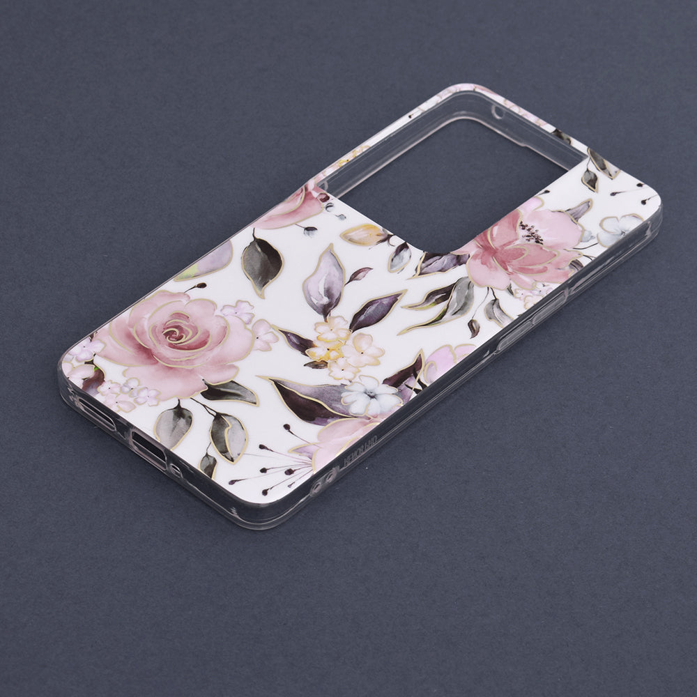 Case for Oppo Reno8 Pro, Techsuit, Marble, White