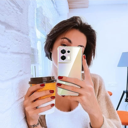 Hülle für Oppo Reno8, Techsuit, stoßfest klar, transparent