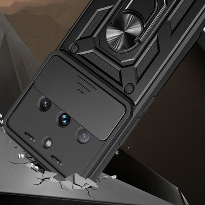 Hülle für Realme 11 4G, Techsuit, CamShield, Schwarz