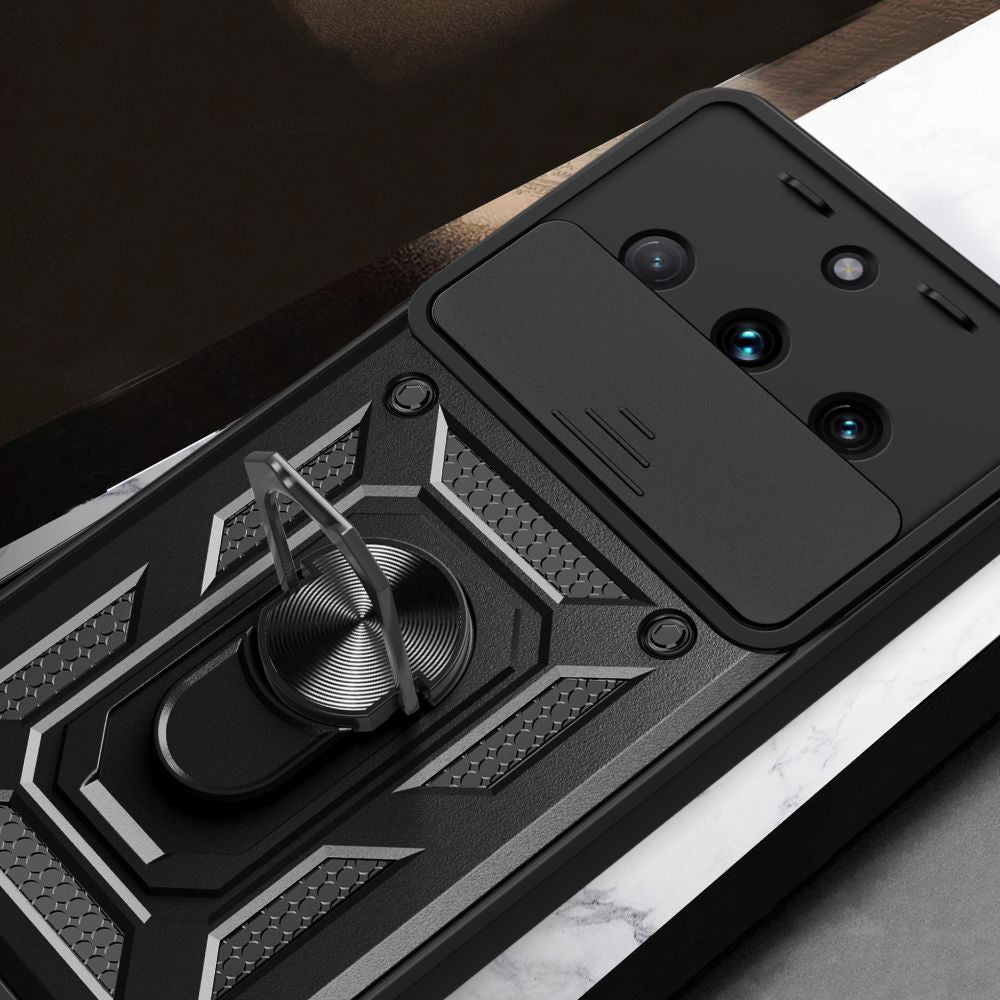 Hülle für Realme 11 4G, Techsuit, CamShield, Schwarz