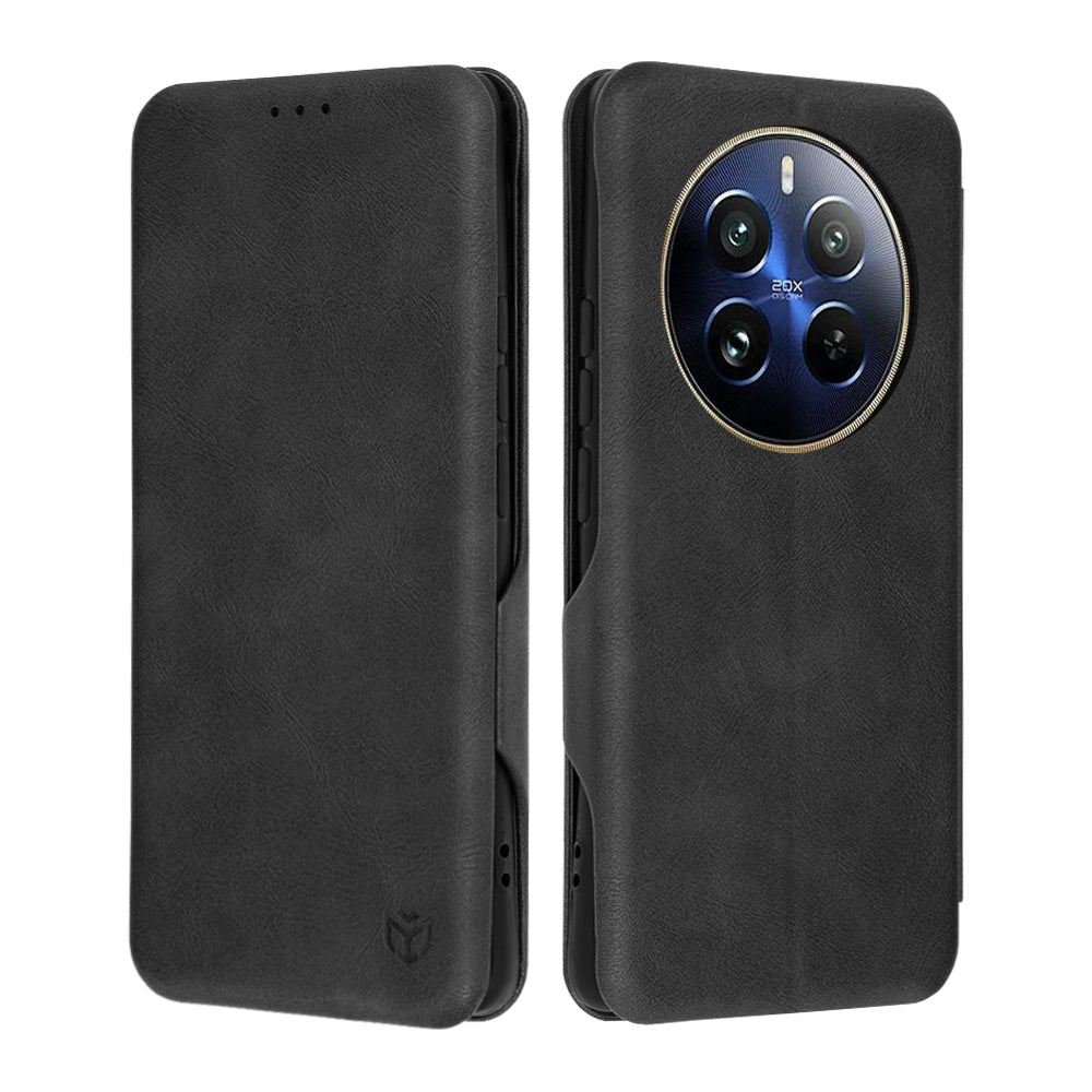 Hülle für Realme 12 Pro / 12 Pro+, Techsuit, Safe Wallet Plus, Schwarz