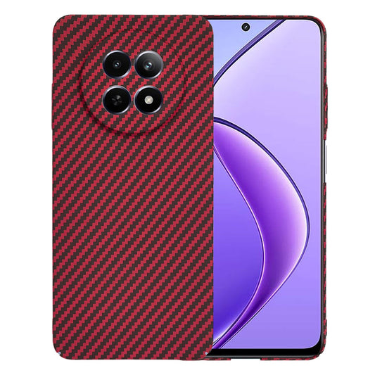 Hülle für Realme 12x / 12, Techsuit, Carbonite FiberShell, Rot