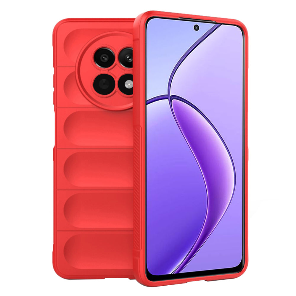 Hülle für Realme 12x / 12, Techsuit, Magic Shield, Rot