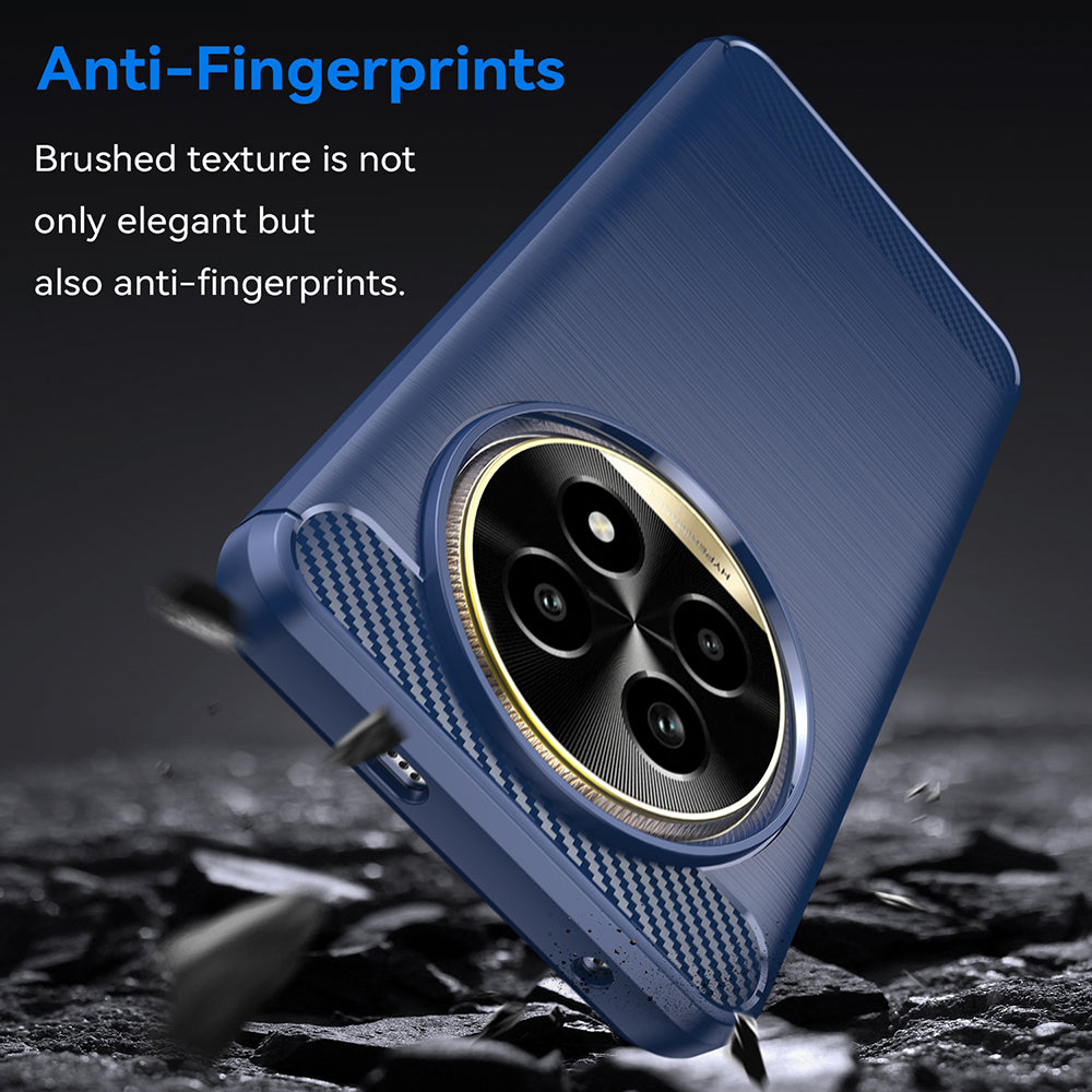 Hülle für Realme 13 Pro / 13 Pro+, Techsuit, Carbon, Blau