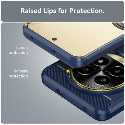 Hülle für Realme 13 Pro / 13 Pro+, Techsuit, Carbon, Blau