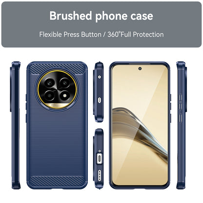 Hülle für Realme 13 Pro / 13 Pro+, Techsuit, Carbon, Blau