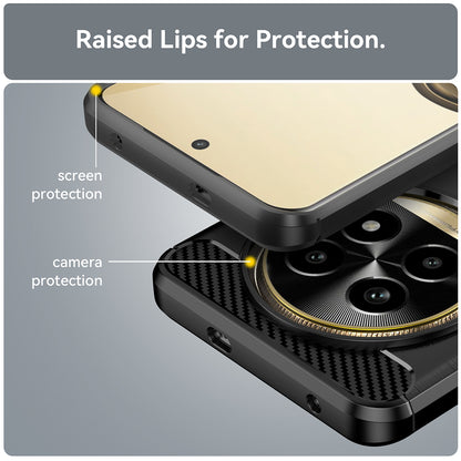 Case for Realme 13 Pro / 13 Pro+, Techsuit, Carbon, Black
