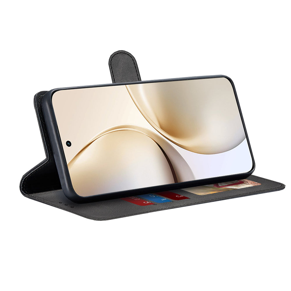 Hülle für Realme 14 Pro+, Techsuit, Diary Book, Schwarz