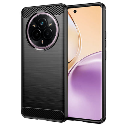 Hülle für Realme 14 Pro, Techsuit, Carbon, Schwarz