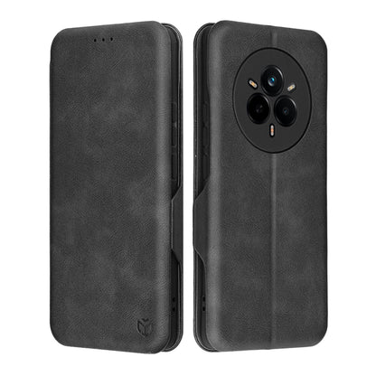 Hülle für Realme 14 Pro, Techsuit, Safe Wallet Plus, Schwarz